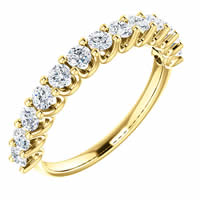 Item # SR128858075E - 18K Gold Eternal-Love Anniversary Ring. 0.75CT