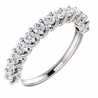 Item # SR128858075PP - Platinum Eternal-Love Anniversary Band. 0.75CT