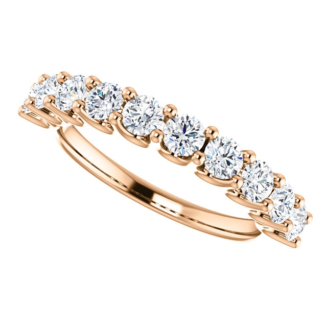 Item # SR128858100R View 5 - Rose Gold Eternal-Love Anniversary Ring. 1.0CT