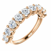 Item # SR128858175R - Rose Gold Eternal-Love Anniversary Ring