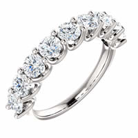 Item # SR128858175WE - 18K White Gold Eternal-Love Anniversary Ring. 1.75CT