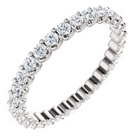 Item # SR128869100PP - Eternal-Love Eternity Band. Platinum 1.0CT TW.