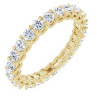 Item # SR129271150 - 14KT Yellow Gold Trellis Diamond Eternity Band