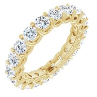 Item # SR129271300 - 14K Gold Trellis Diamond Eternity Band