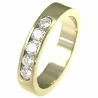 Item # ST10881AE - 18K Gold Diamond Anniversary Band