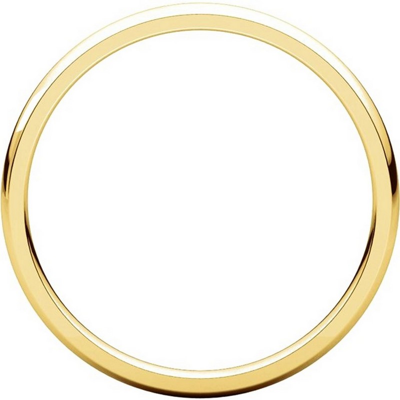Item # U123781E View 2 - 18K Gold 2mm Comfort Fit Plain Wedding Ring