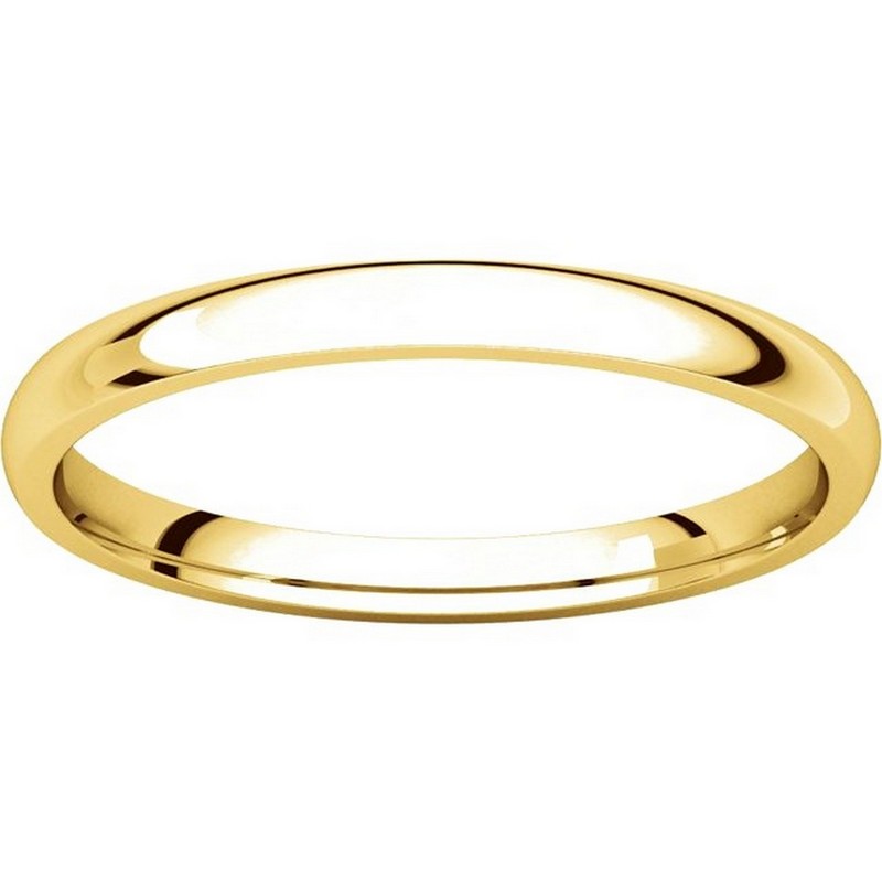 Item # U123781E View 3 - 18K Gold 2mm Comfort Fit Plain Wedding Ring