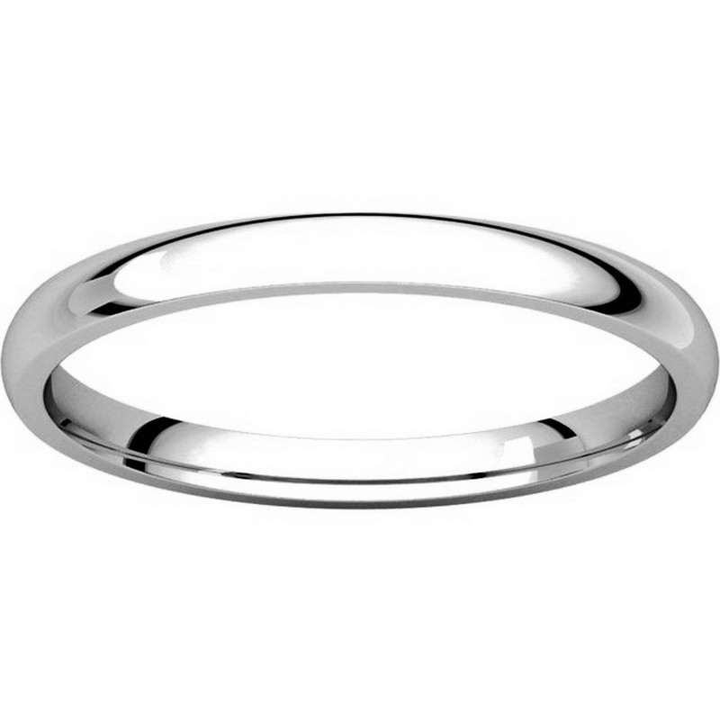 Item # U123781PD View 3 - Palladium 2mm Comfort Fit Plain Wedding Ring
