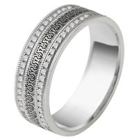 Item # V11472WE - 18K Diamond Verona Lace Eternity Ring