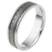 Item # V11473PD - Palladium Verona Lace Wedding Band