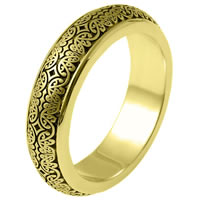 Item # V11475E - 18K Gold Verona Lace Wedding Band. Romeo