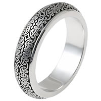 Item # V11475PD - Palladium Verona Lace Wedding Band, Romeo