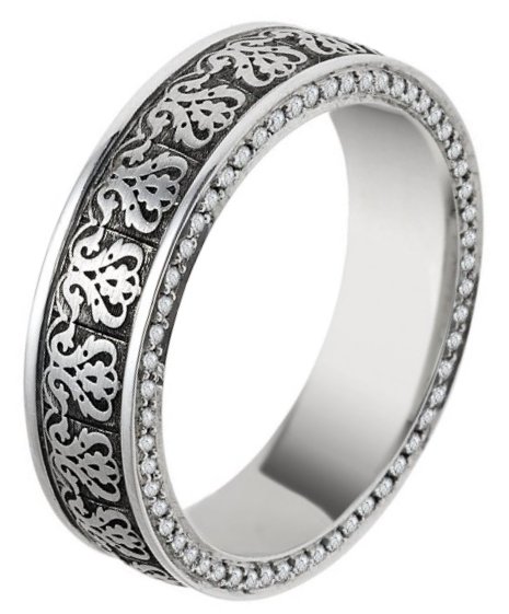 Item # V11476W - 14K white gold, comfort fit 6.0 mm wide, Verona Lace diamond eternity ring. The pave set holds approximately 102 round brilliant cut diamond with total weight of 0.51 ct.The diamonds are graded as VS in clarity G-H in color. Please see V11473W for matching Mens' ring.