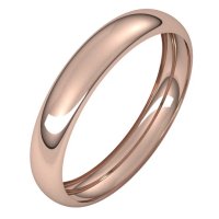 Item # V1238035RE - 18K Rose Gold 3.5mm Wide Wedding Band