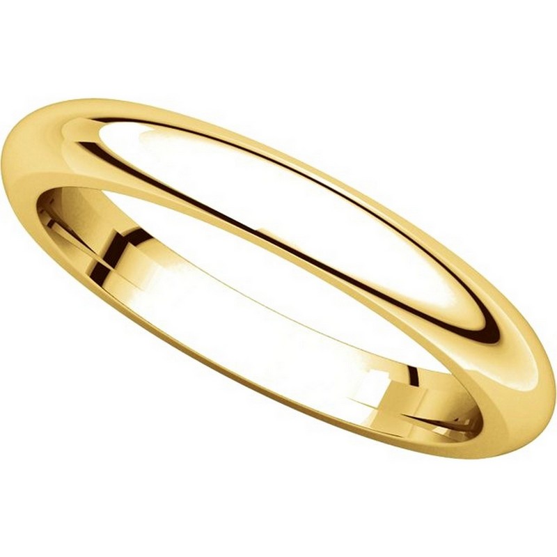 Item # VH123793 View 4 - 14K Gold 3mm Heavy Comfort Fit Plain Wedding Band