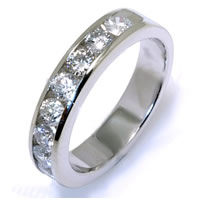 Item # W2150100W - 14K White Gold Diamond Anniversary Band