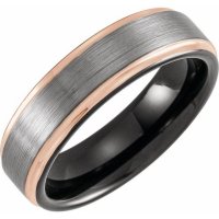 Item # WB57801TU - Tungsten Band With Acacia Wood.