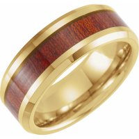 Item # WB57827TU - Tungsten Band With Acacia Wood.