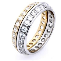 Item # WB5860A - 14K Gold Diamond Eternity Band