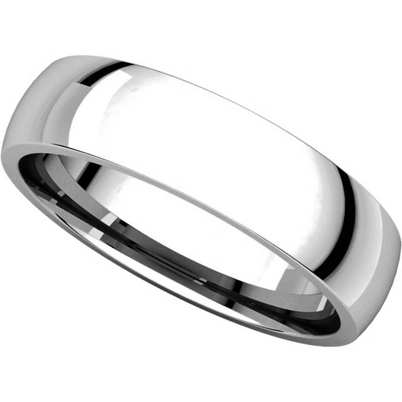 Item # X123811W View 4 - 14K White Gold 5mm Comfort Fit Wedding Bands