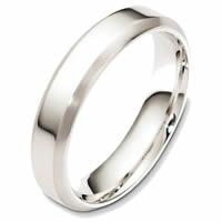Item # X126391WE - 18K White Gold 5mm Comfort Fit Band
