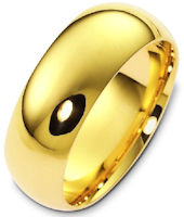 Item # XH1168310 - 14K Yellow Gold 10mm His and Hers Heavy Comfort Fit Wedding Band