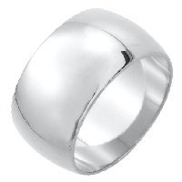 Item # XH1168312AG - Silver 925 12mm Heavy Comfort Fit Plain Wedding Band