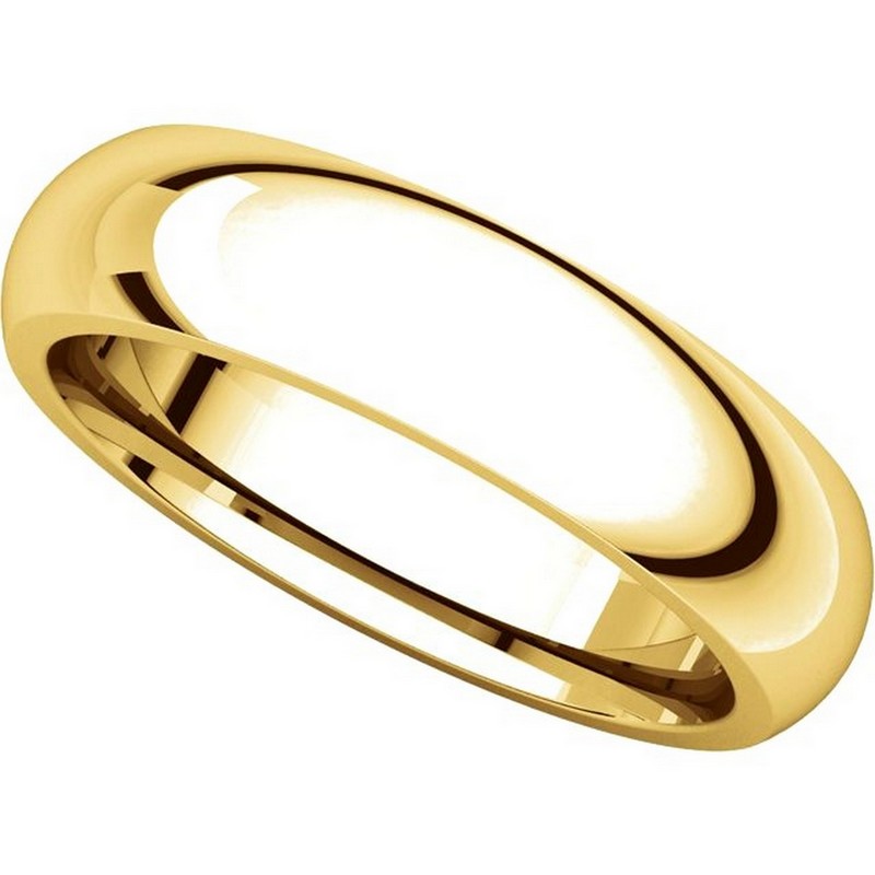 Item # XH123815 View 4 - 14K Gold 5mm Heavy Comfort Fit Wedding Band