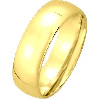 Item # XM123826 - 14K  Medium Weight 6mm Comfort Fit Wedding Band