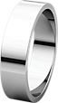 5mm Flat Pipe Cut Wedding Bands