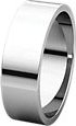 6mm Flat Pipe Cut Wedding Bands