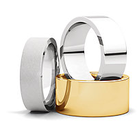 Flat comfort Fit Wedding Bands