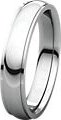 4mm Comfort Fit Wedding Bands With Edge