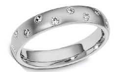 Diamond wedding bands