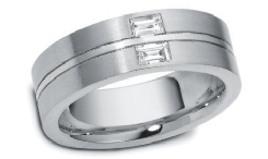 Palladium wedding ring image