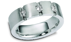 Platinum diamond wedding rings