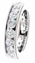 2.85CT Diamond Eternity Band Channel Set