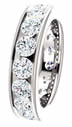 3.50CT Diamond Eternity Band Channel Set